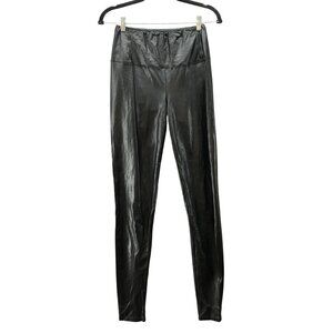 Wilfred Free Aritzia Daria Leggings Womens S Black Faux Leather‎ Vegan Black